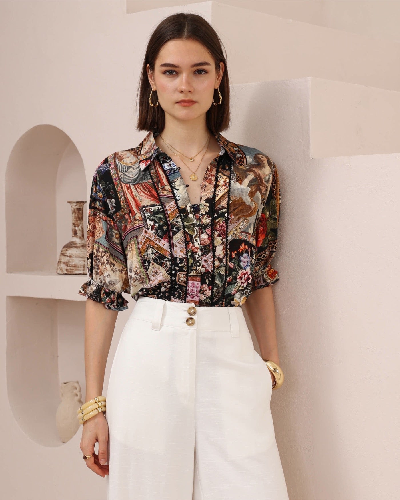 Angel Postcard Blouse