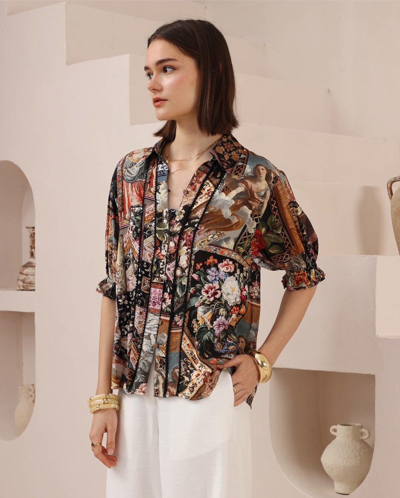 Angel Postcard Blouse