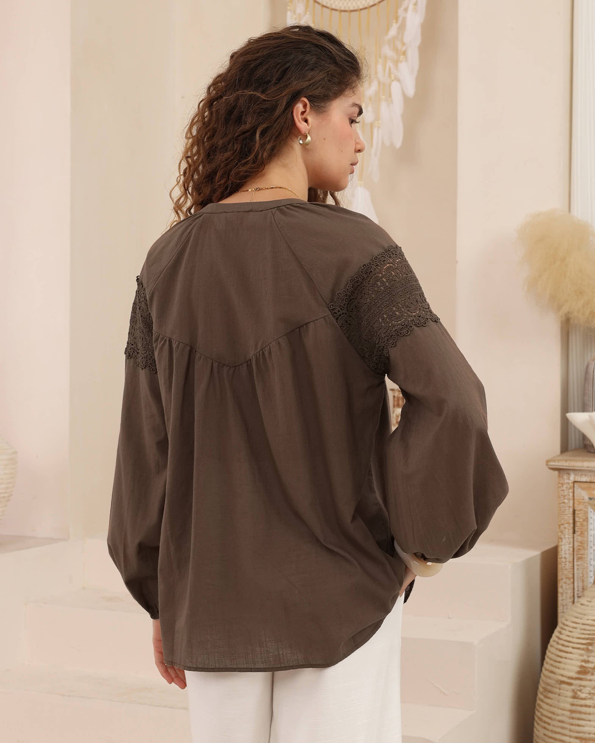 Bethani Lace Detailed Blouse