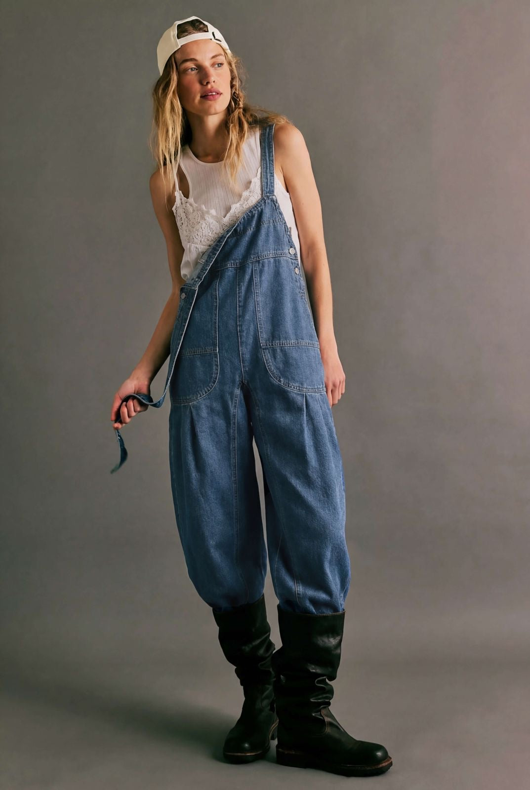 Zena Blue Denim Overalls