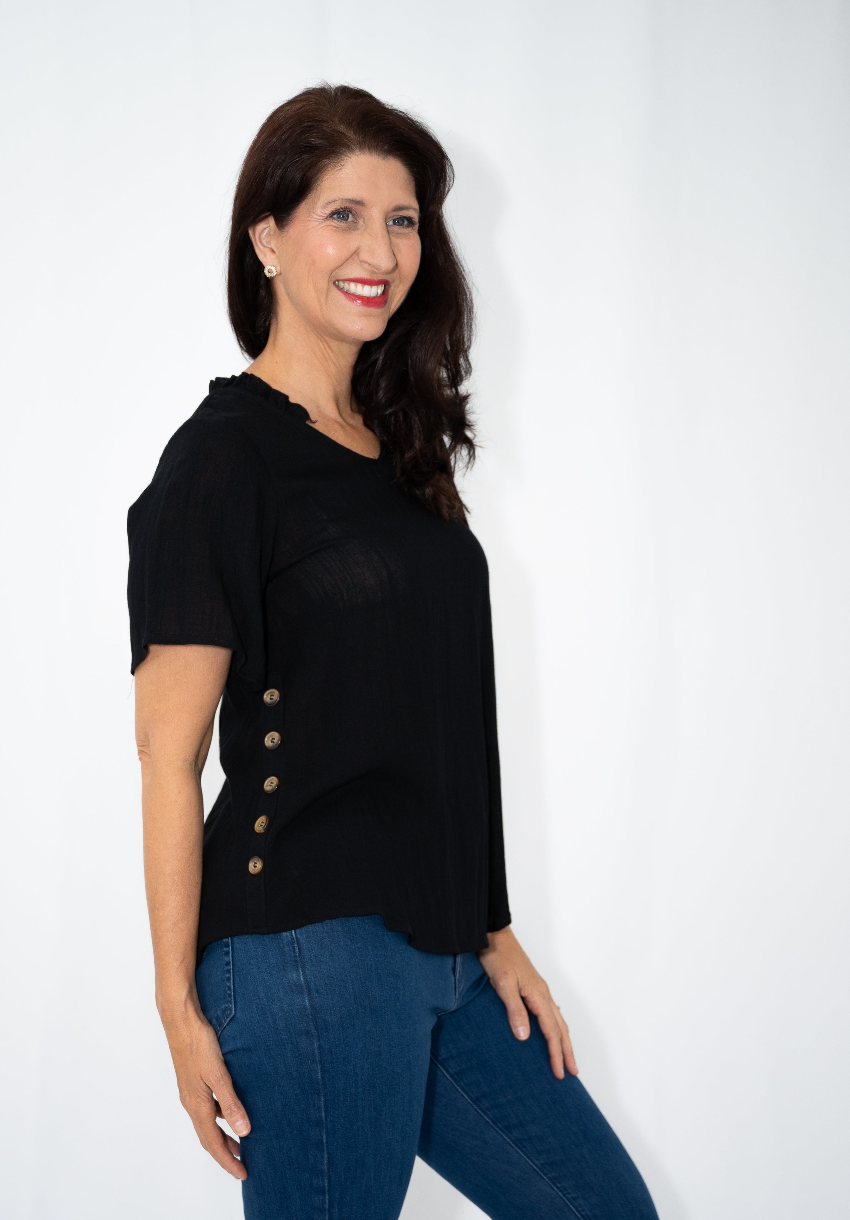 Milli Button Side Top