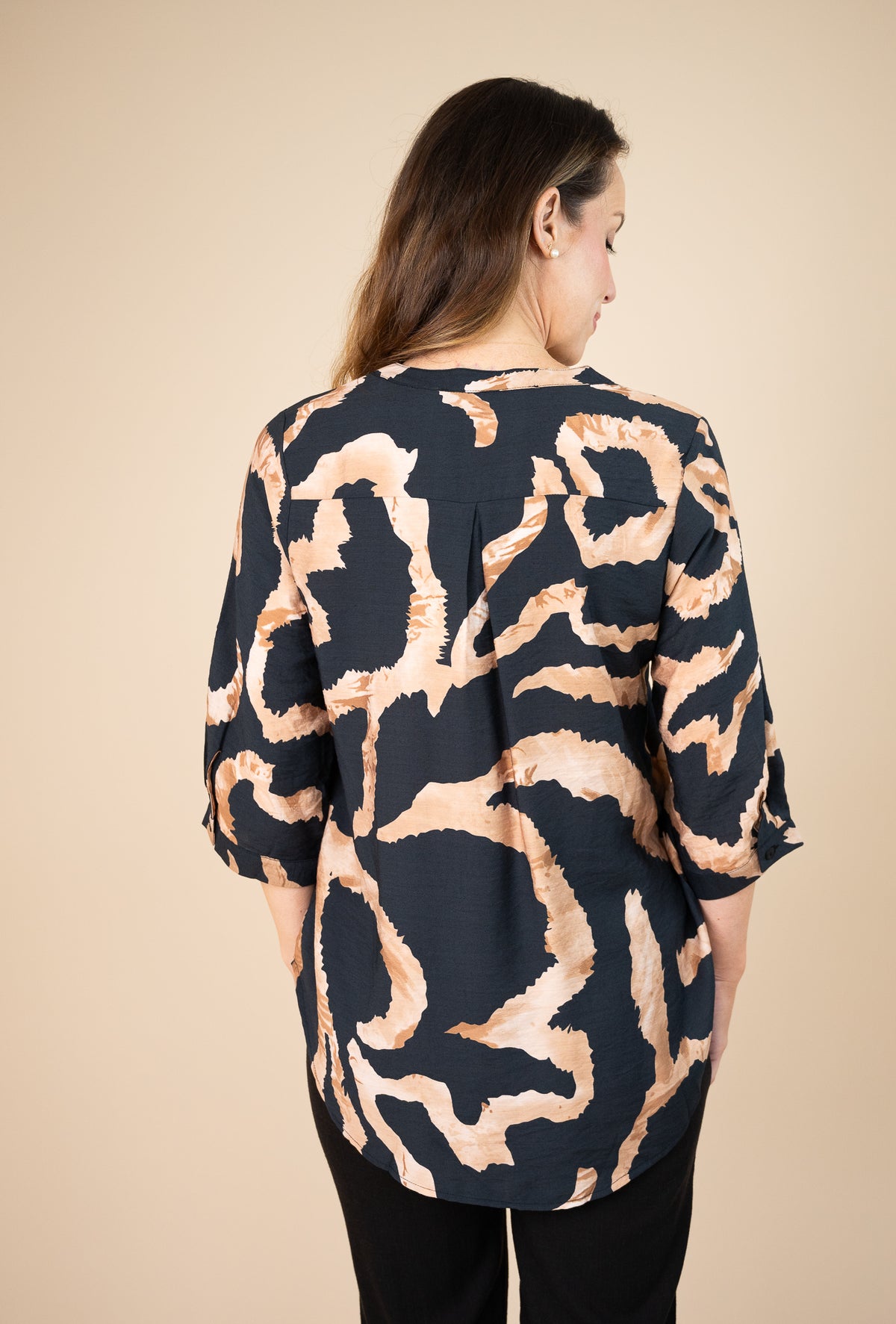 Farren Abstract Print Blouse