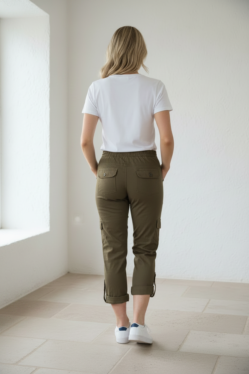 Lora Cargo Pants Olive Green