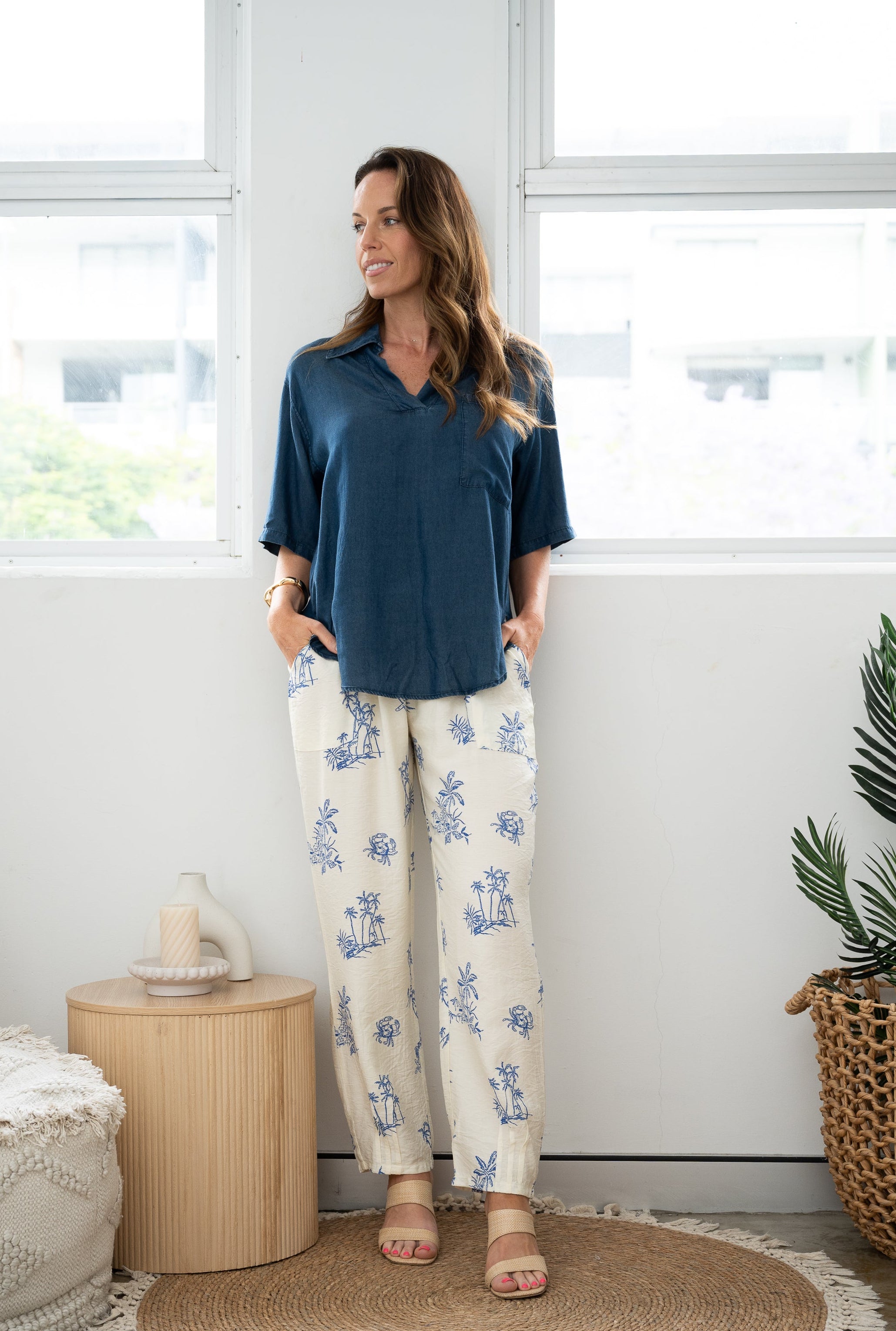 Islander Peasant Pants Blue