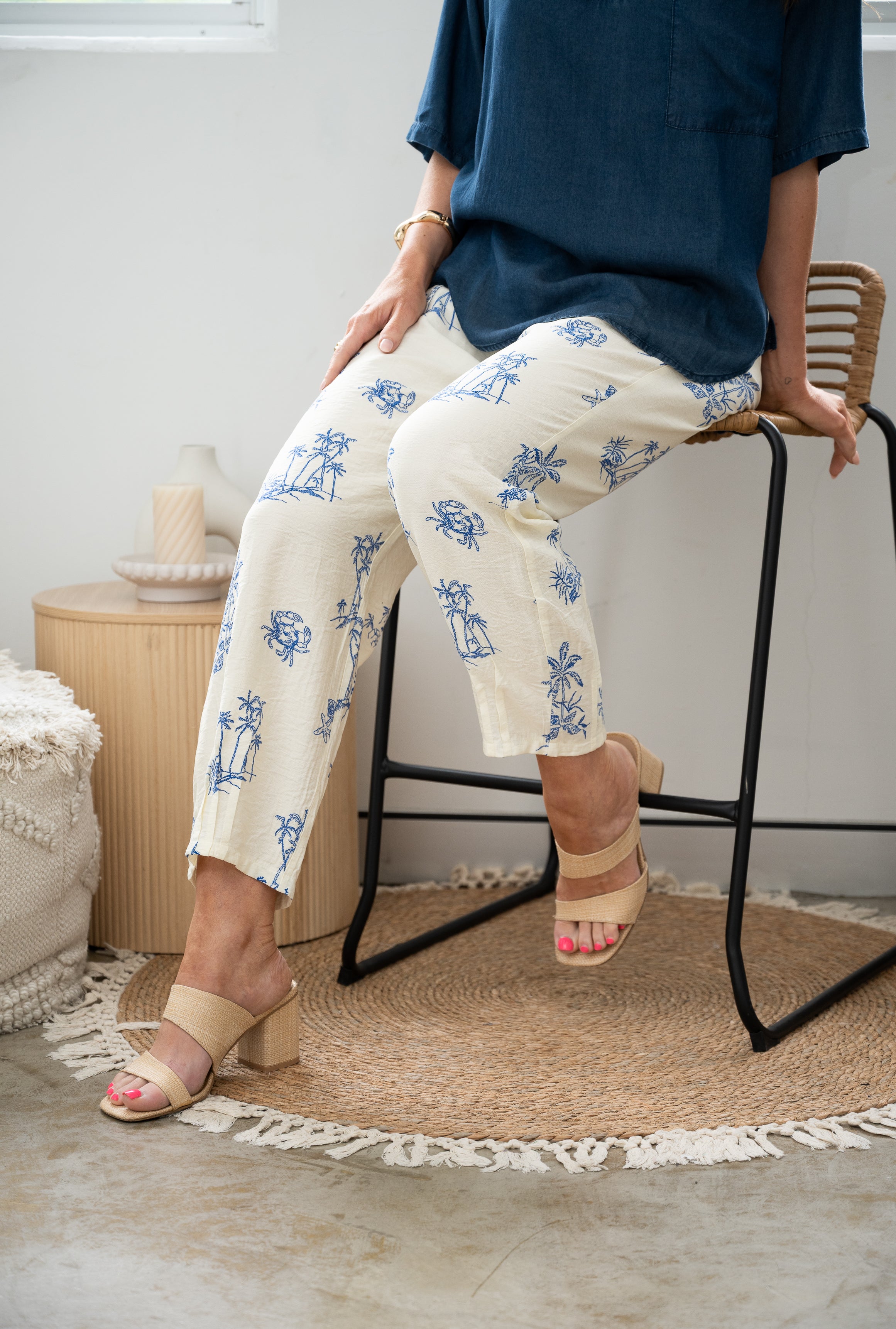 Islander Peasant Pants Blue