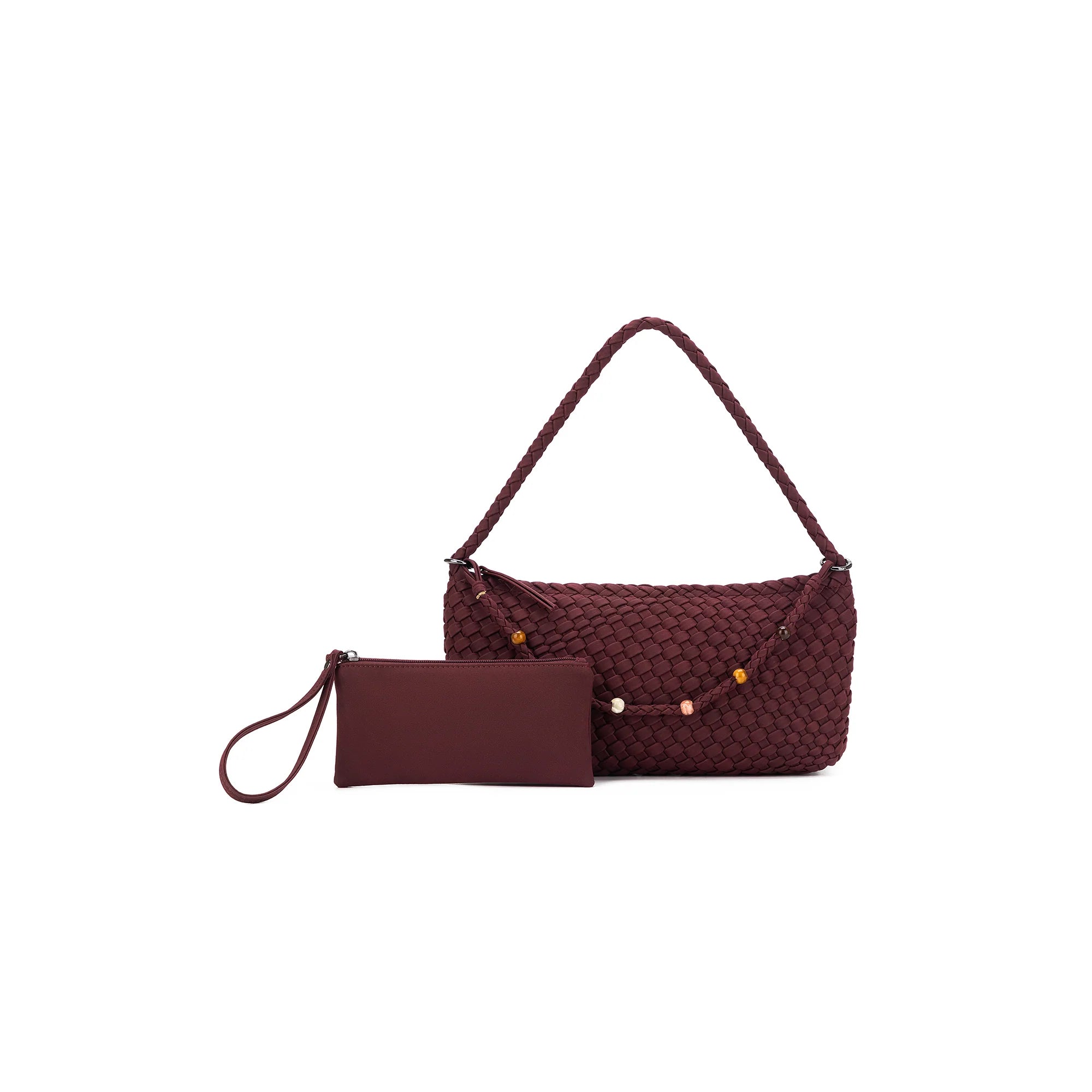 Nolita 2 Piece Handbag Burgundy