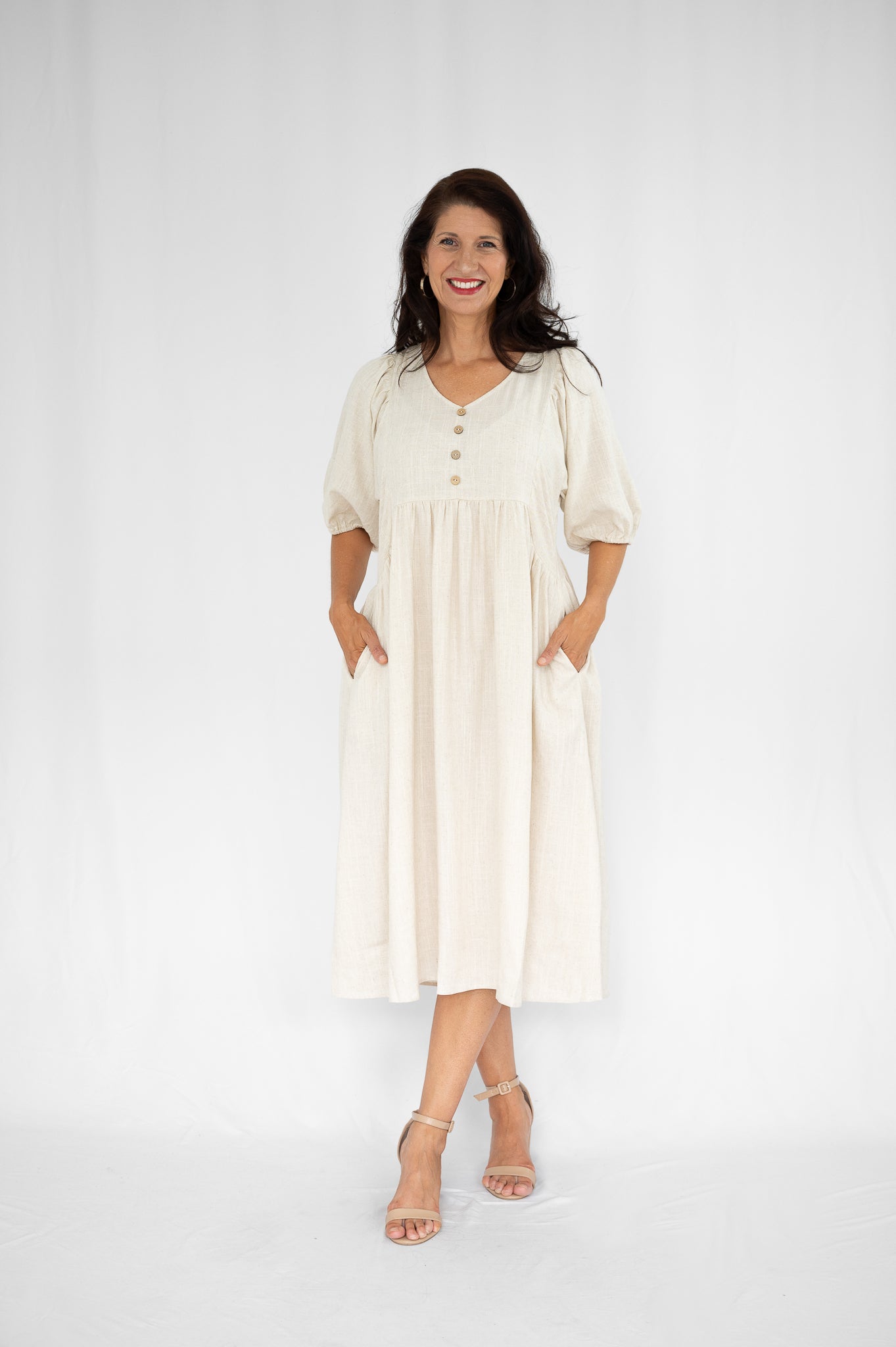 Emery Linen Blend Dress