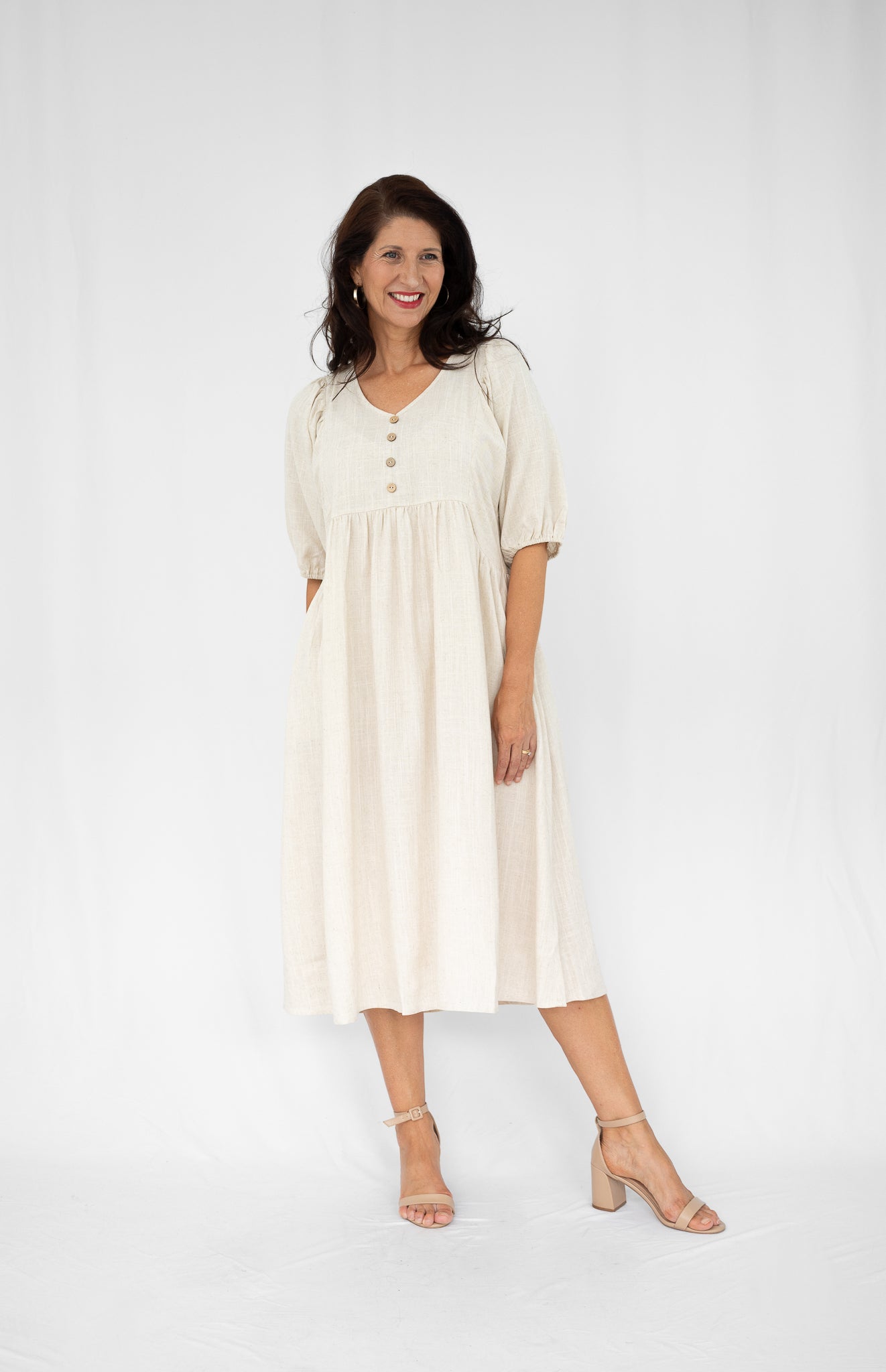 Emery Linen Blend Dress