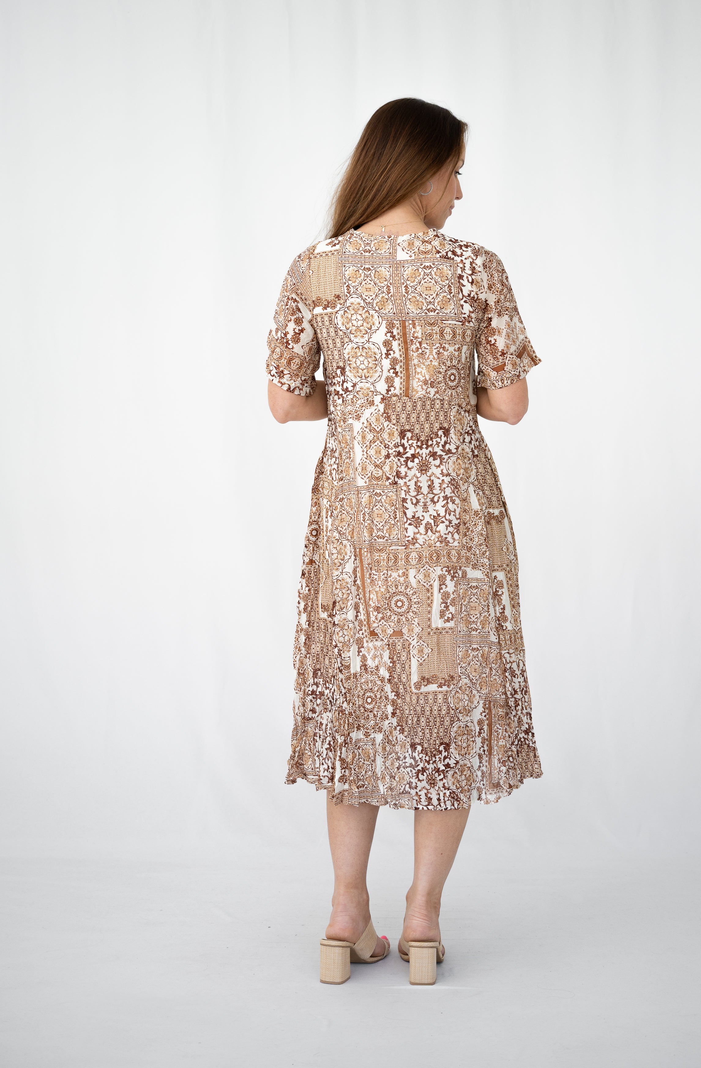 Jillian Midi Dress Mocha