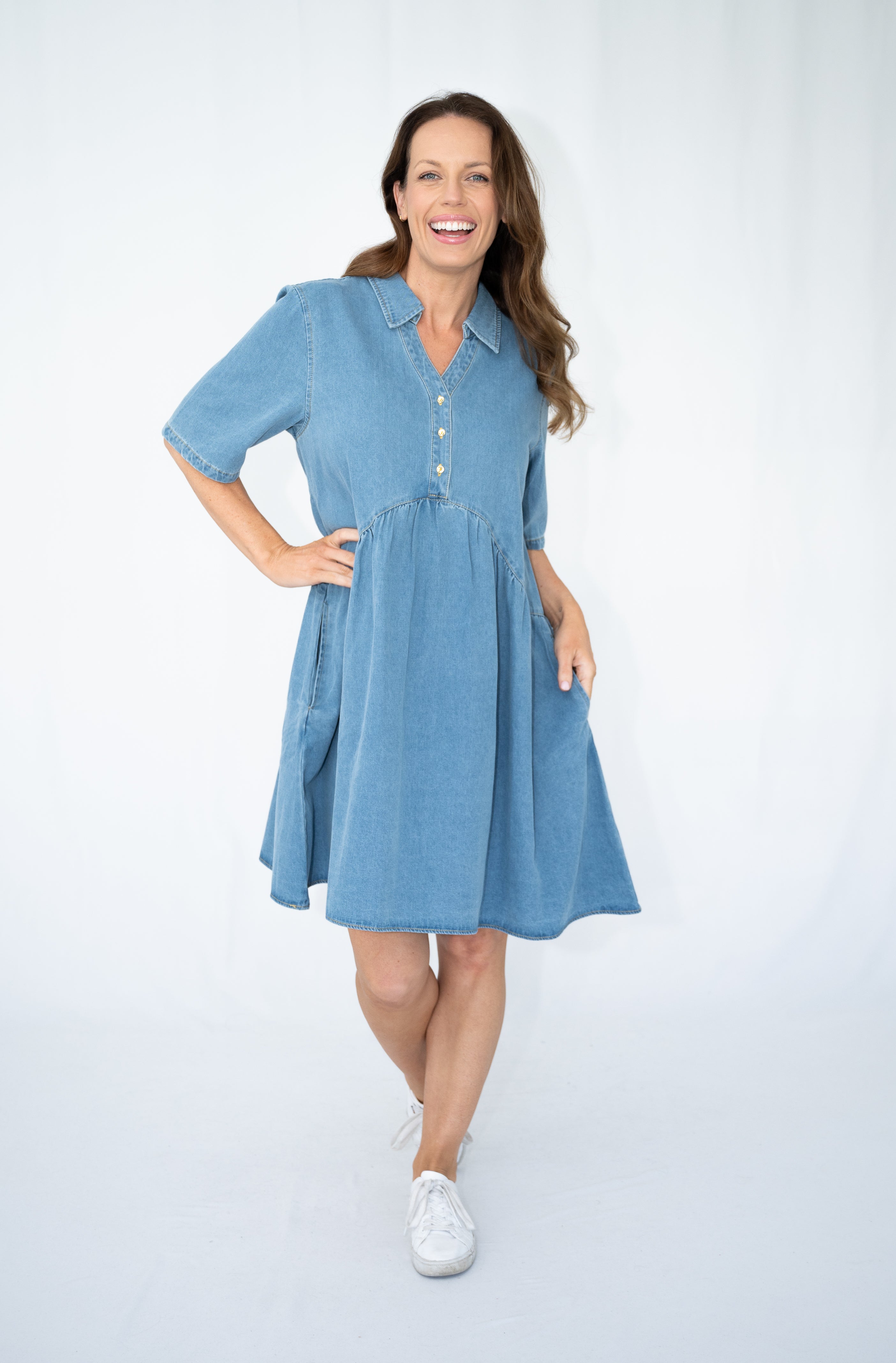 Farrah Denim Dress