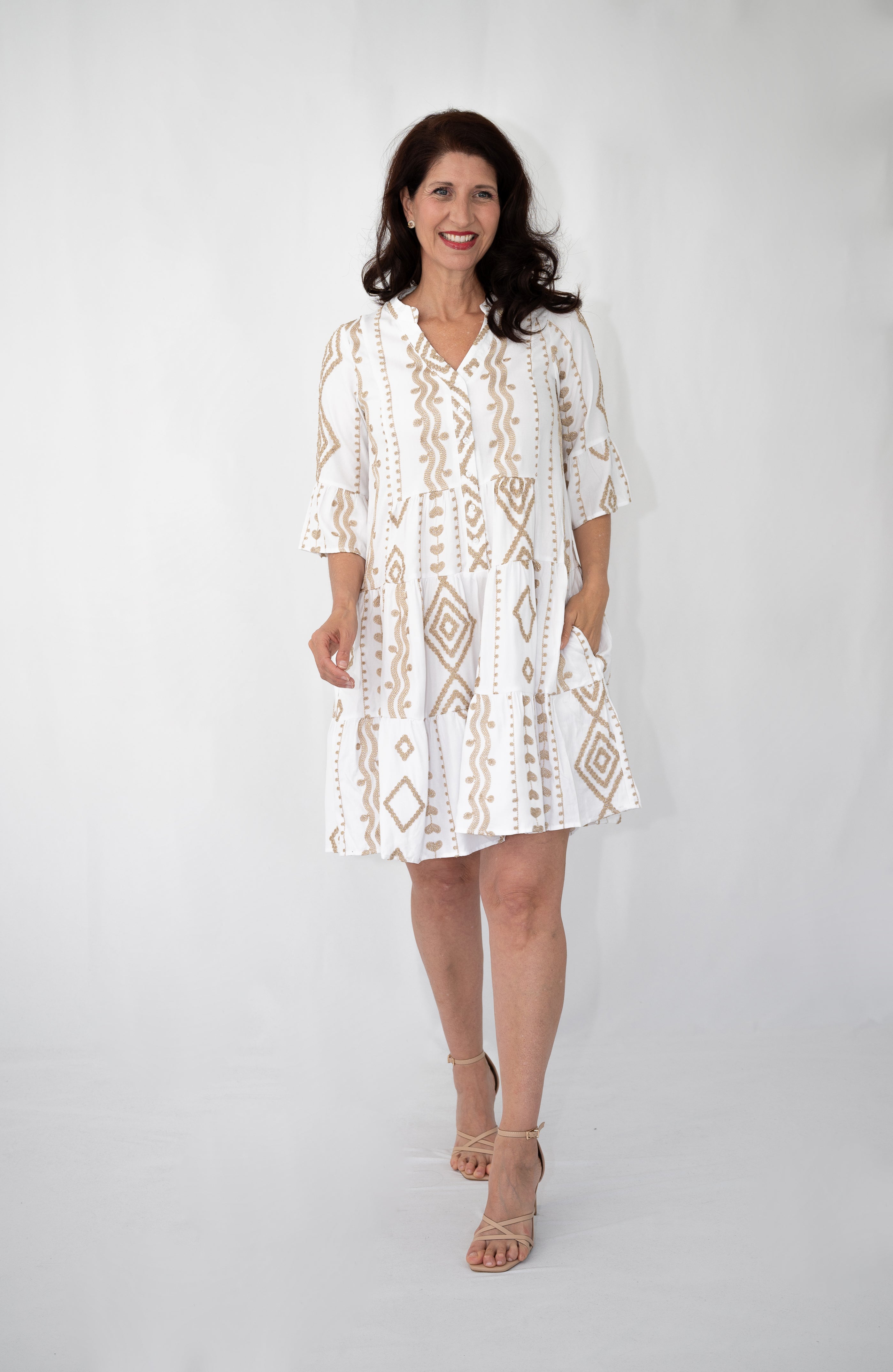 Janna Tiered Short Dress