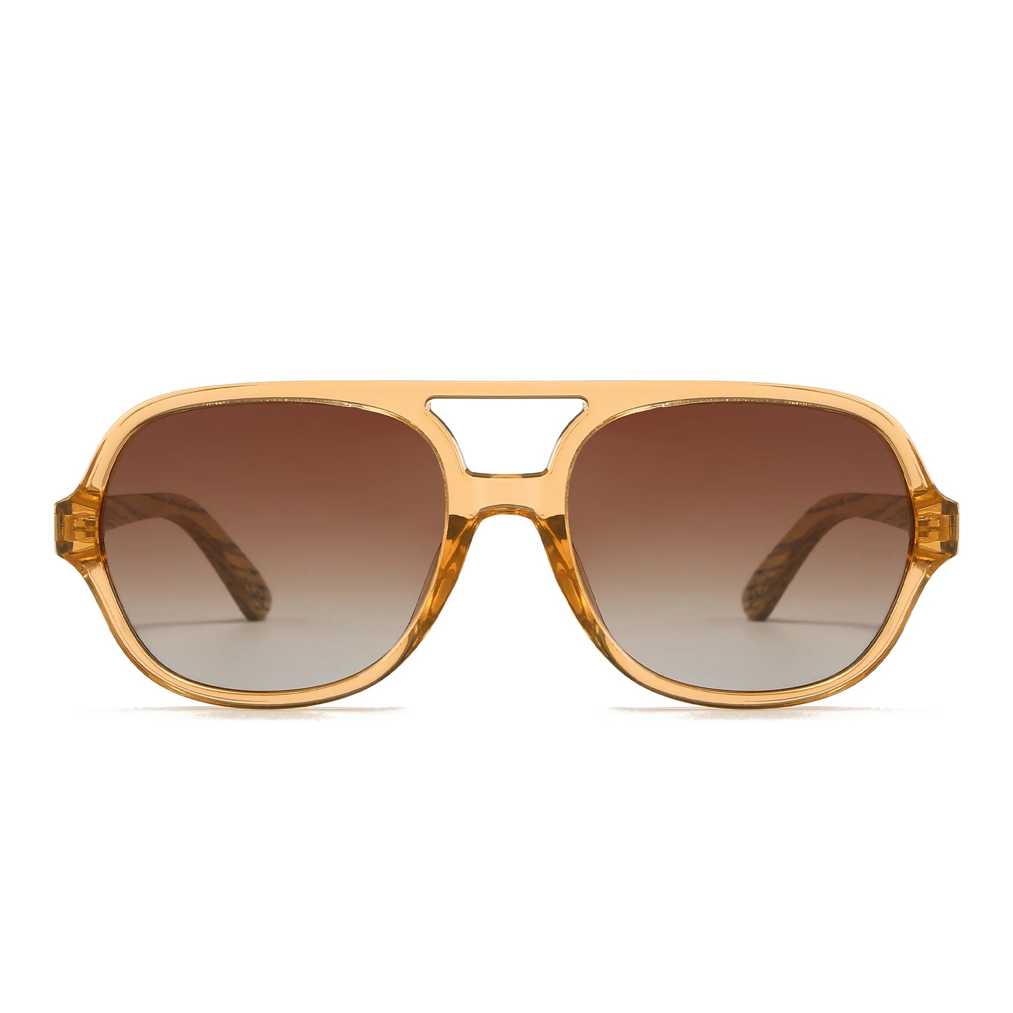 BILLY Clear Brown Sunglasses