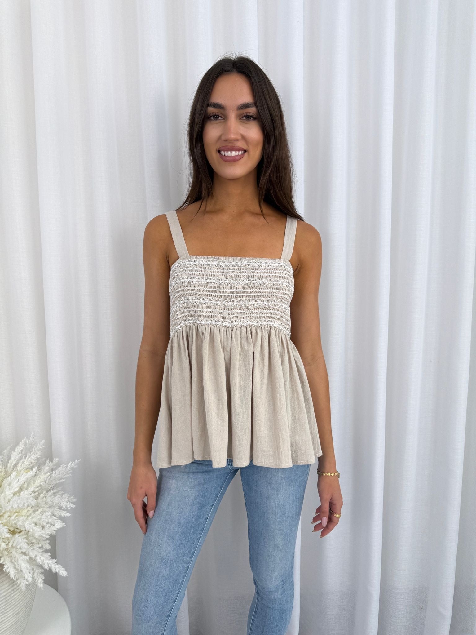 Lilah Shirred Top