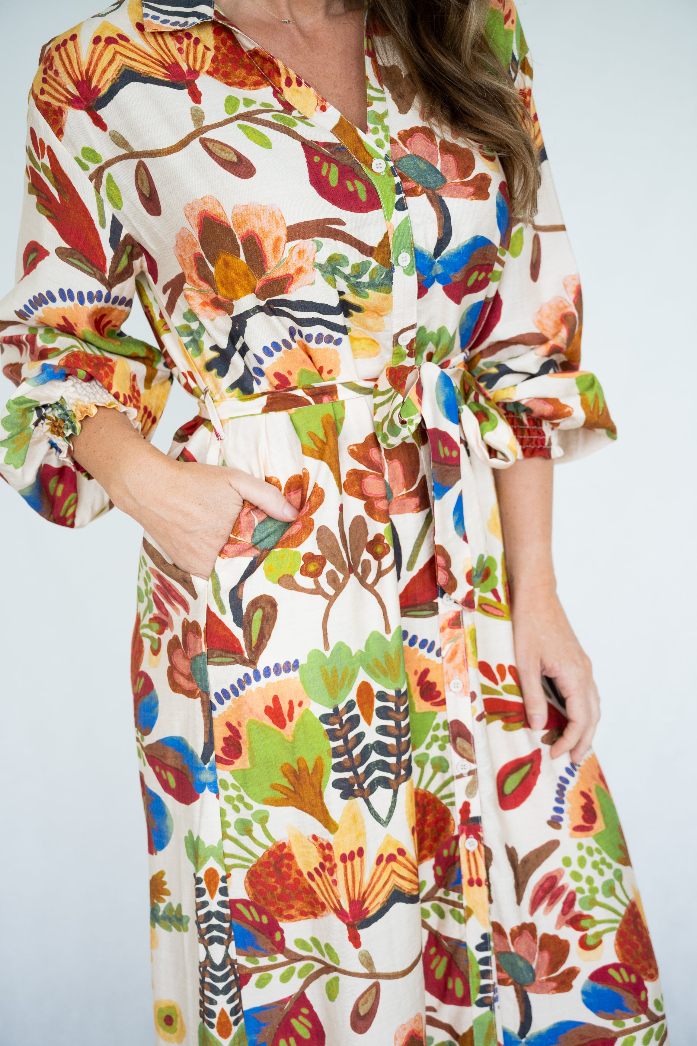 Gabby Midi Dress Mocha
