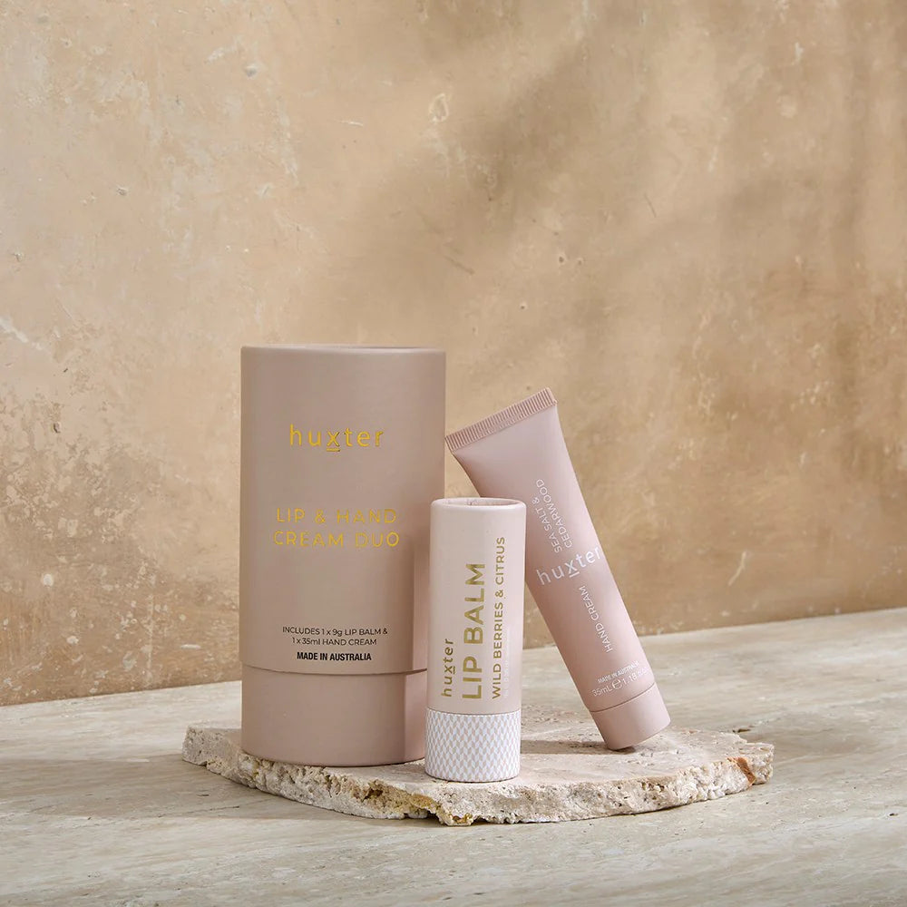 Lip & Hand Cream Duo - Neutral - Sea Salt & Cedarwood