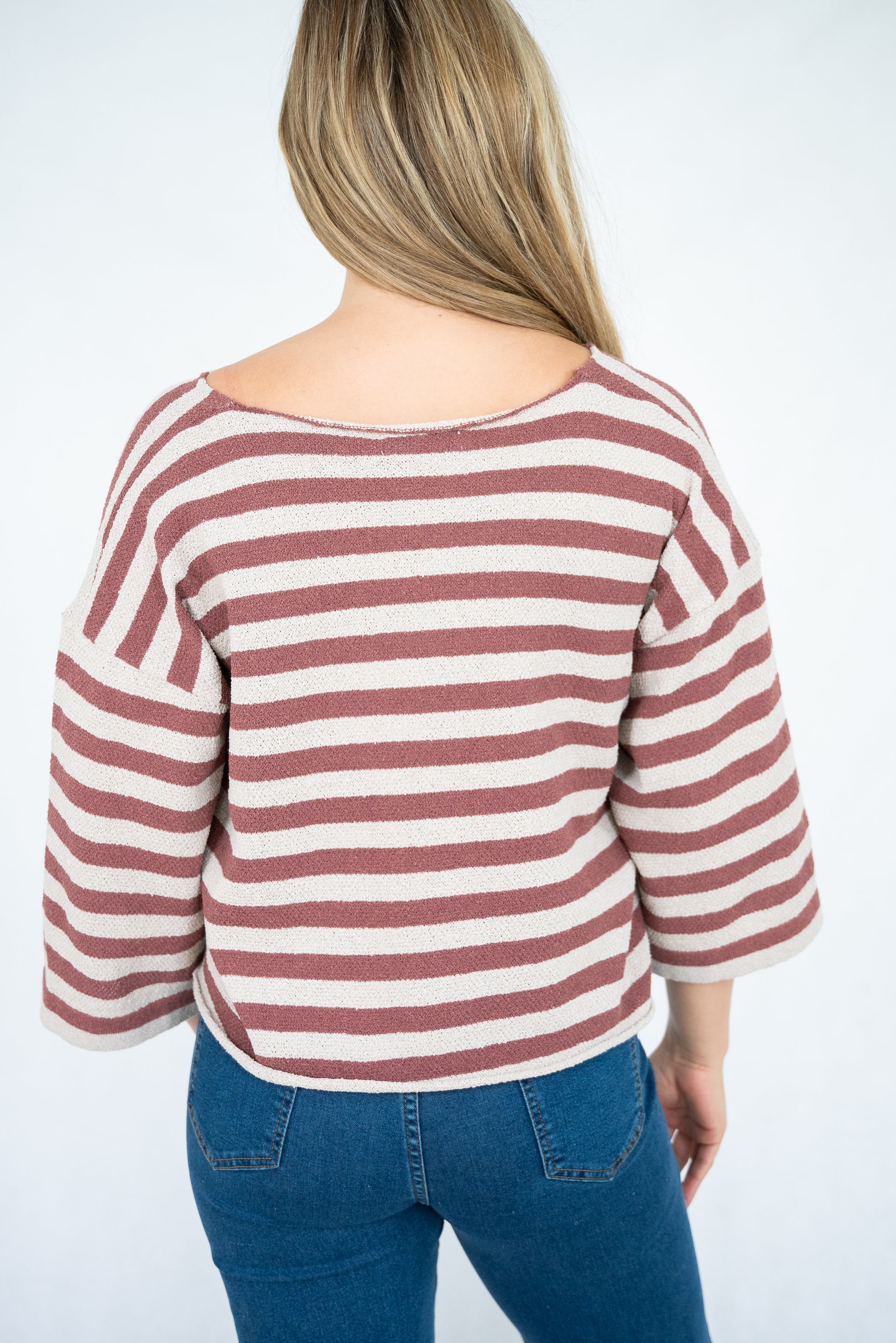 Boucle Knit Top Mocha