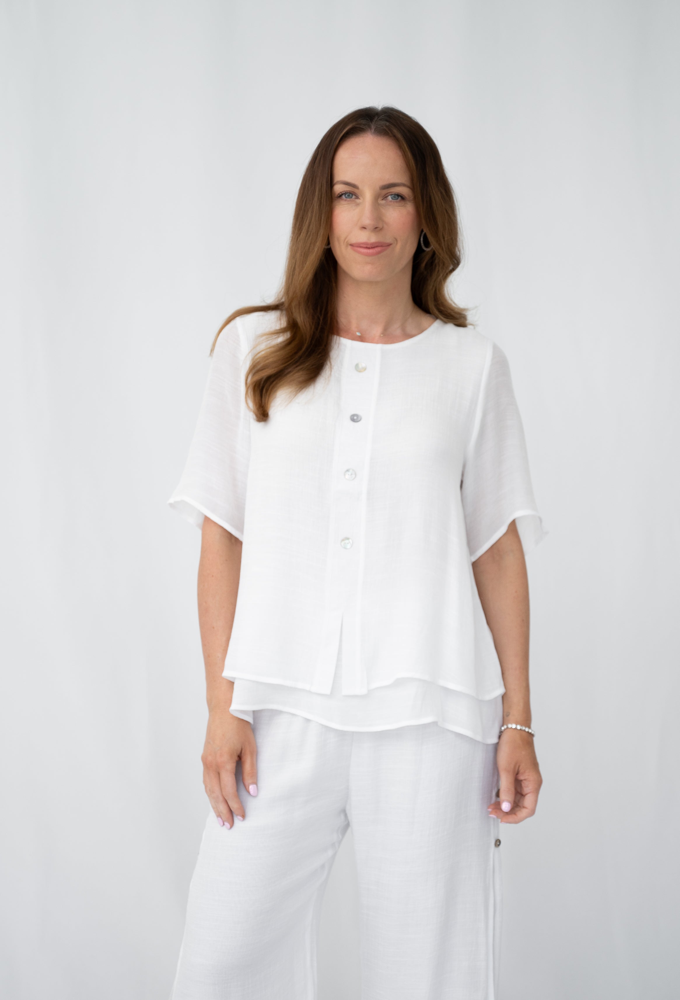 Annie Layered Top White