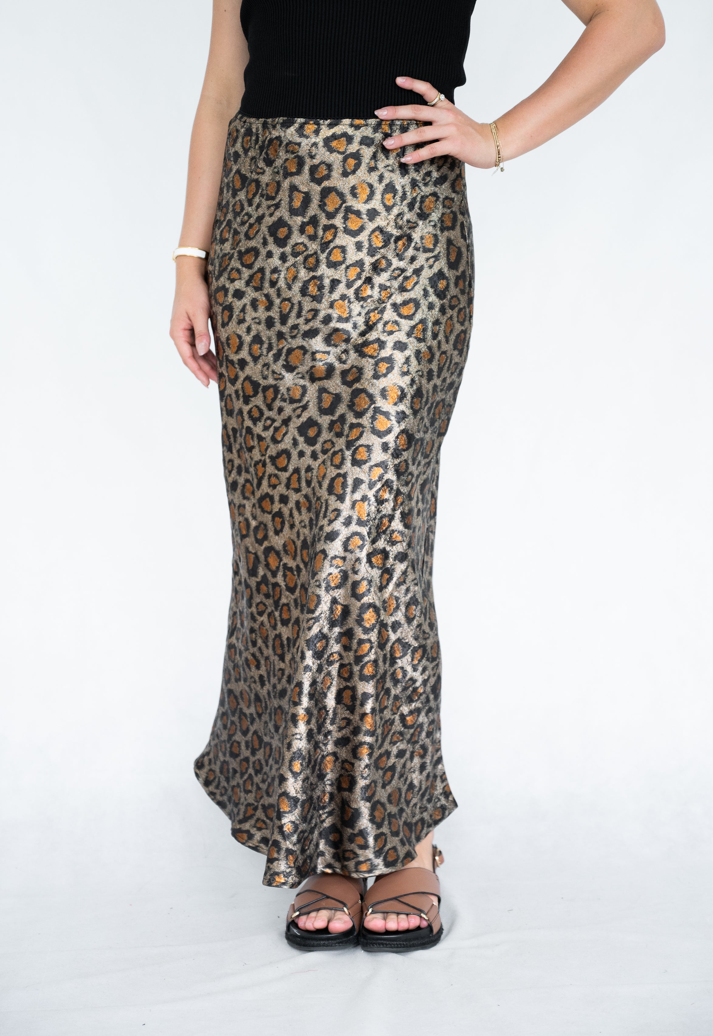 Luxe Leopard Skirt