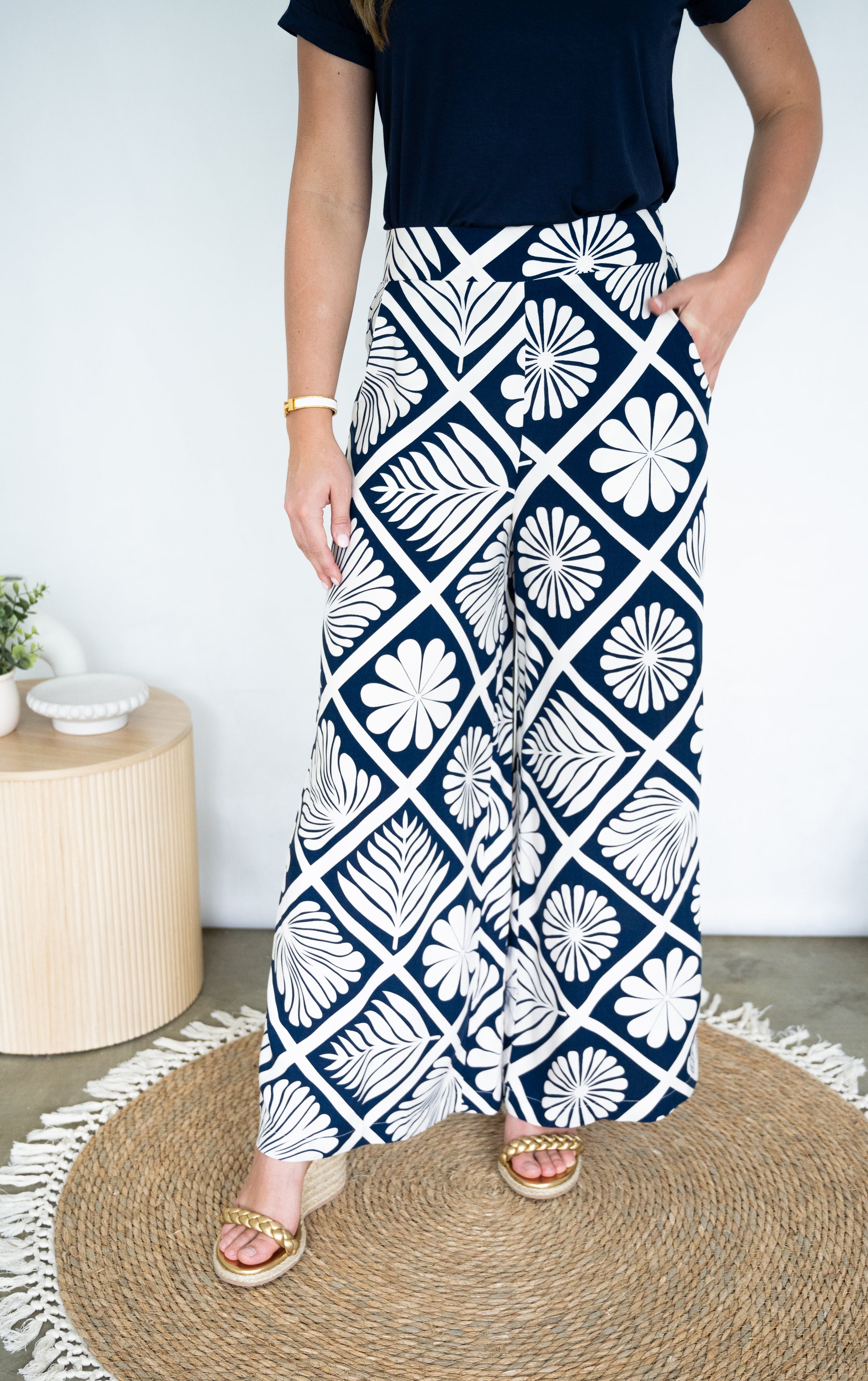 Flower Tile Pant