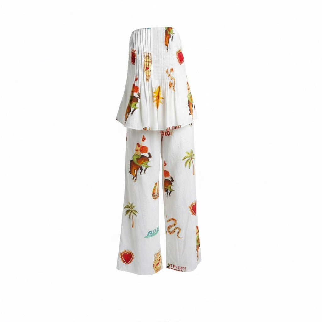 Mermaid Rodeo Strapless Pant Set