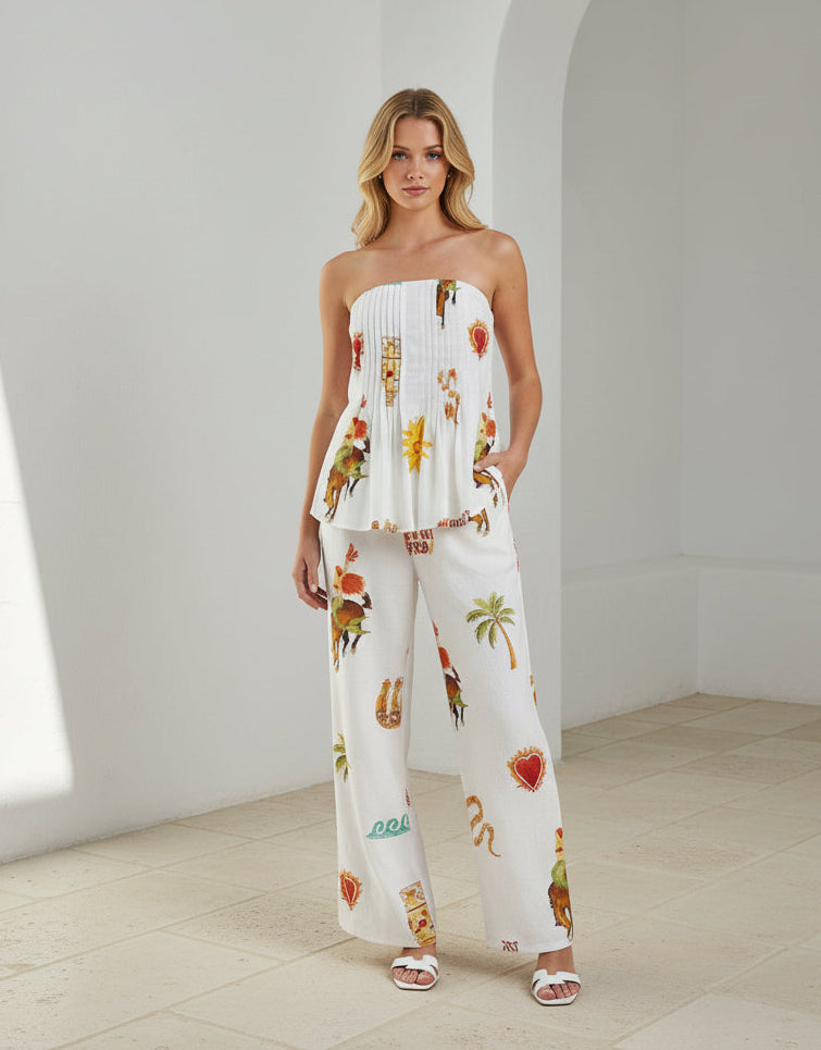 Mermaid Rodeo Strapless Pant Set