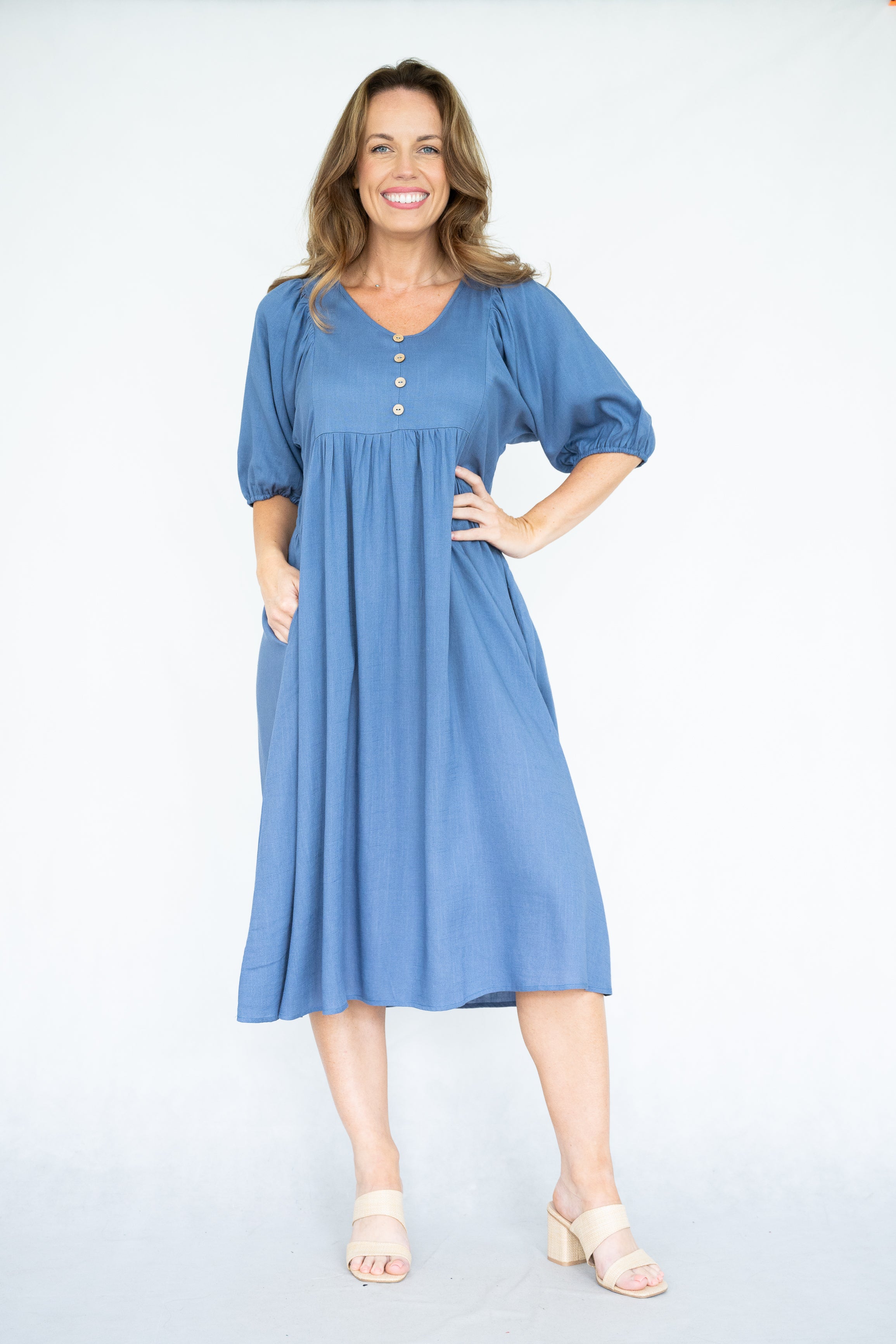 Bonny Denim Midi Dress