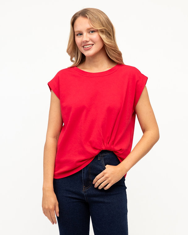 Easy Tuck Tee Red