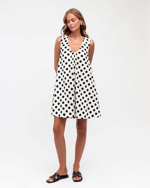 Rochelle Spot Mini Dress