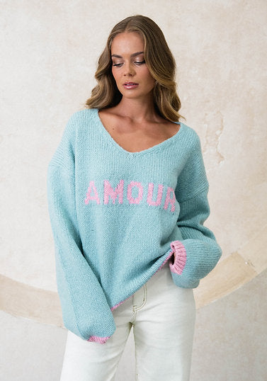 Amour Blue Knit