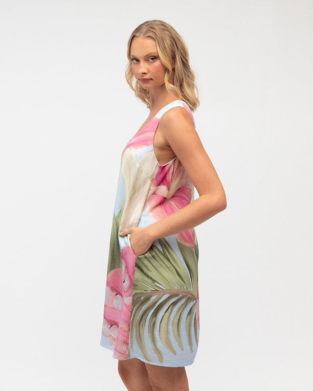 Island Floral Mini Dress