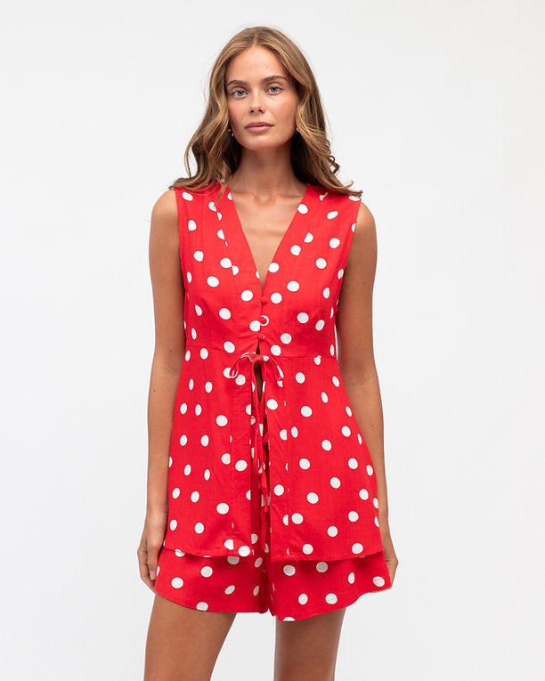 Clarissa Dot Short Set