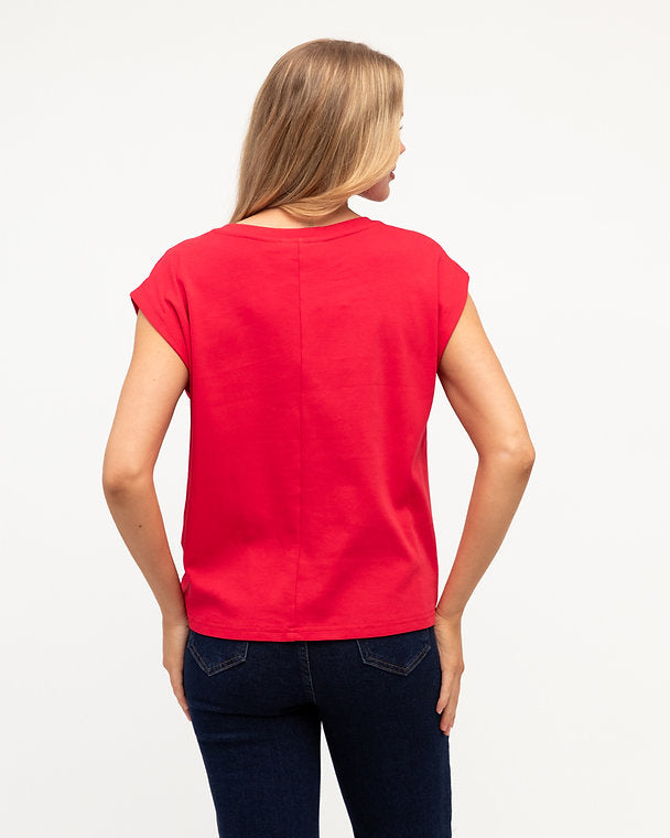 Easy Tuck Tee Red