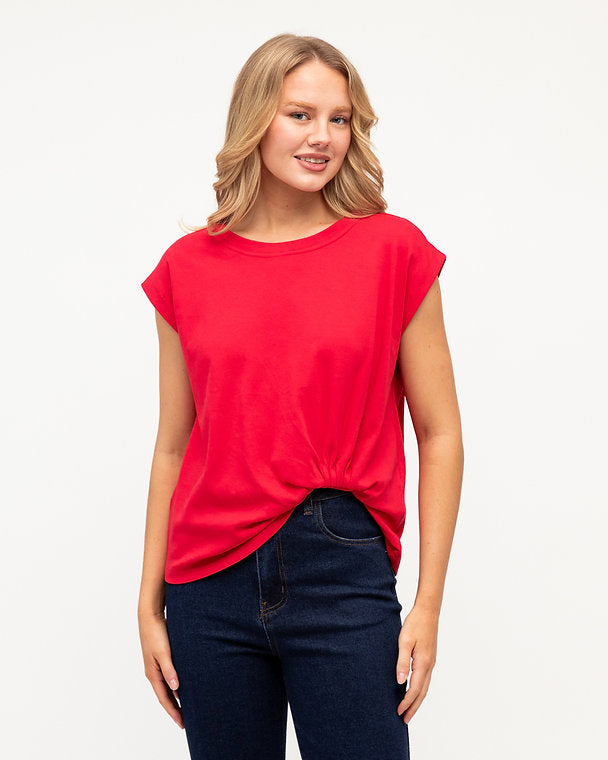 Easy Tuck Tee Red