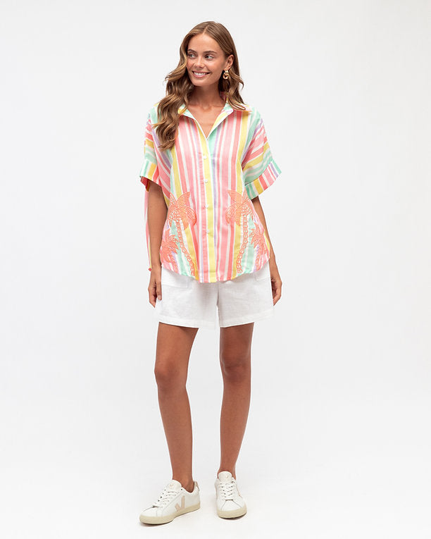 Striped Palm Shirt