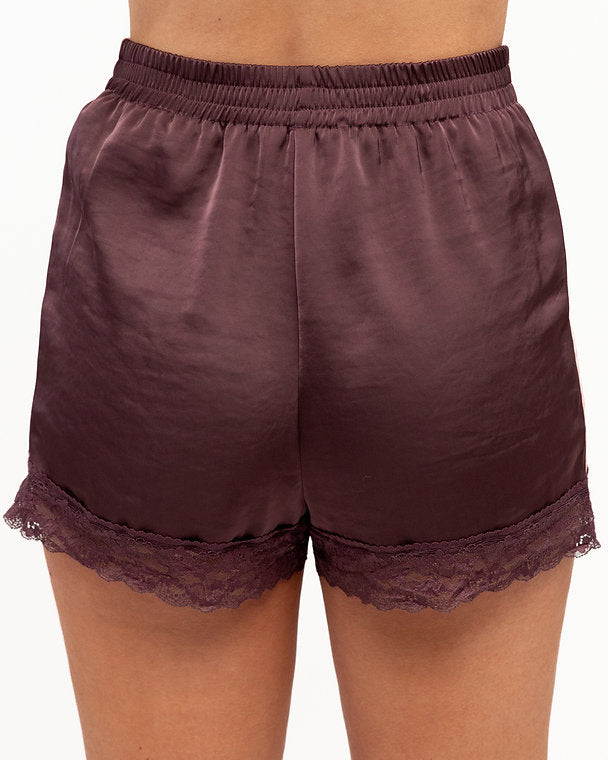 Courtside Racer Shorts Wine