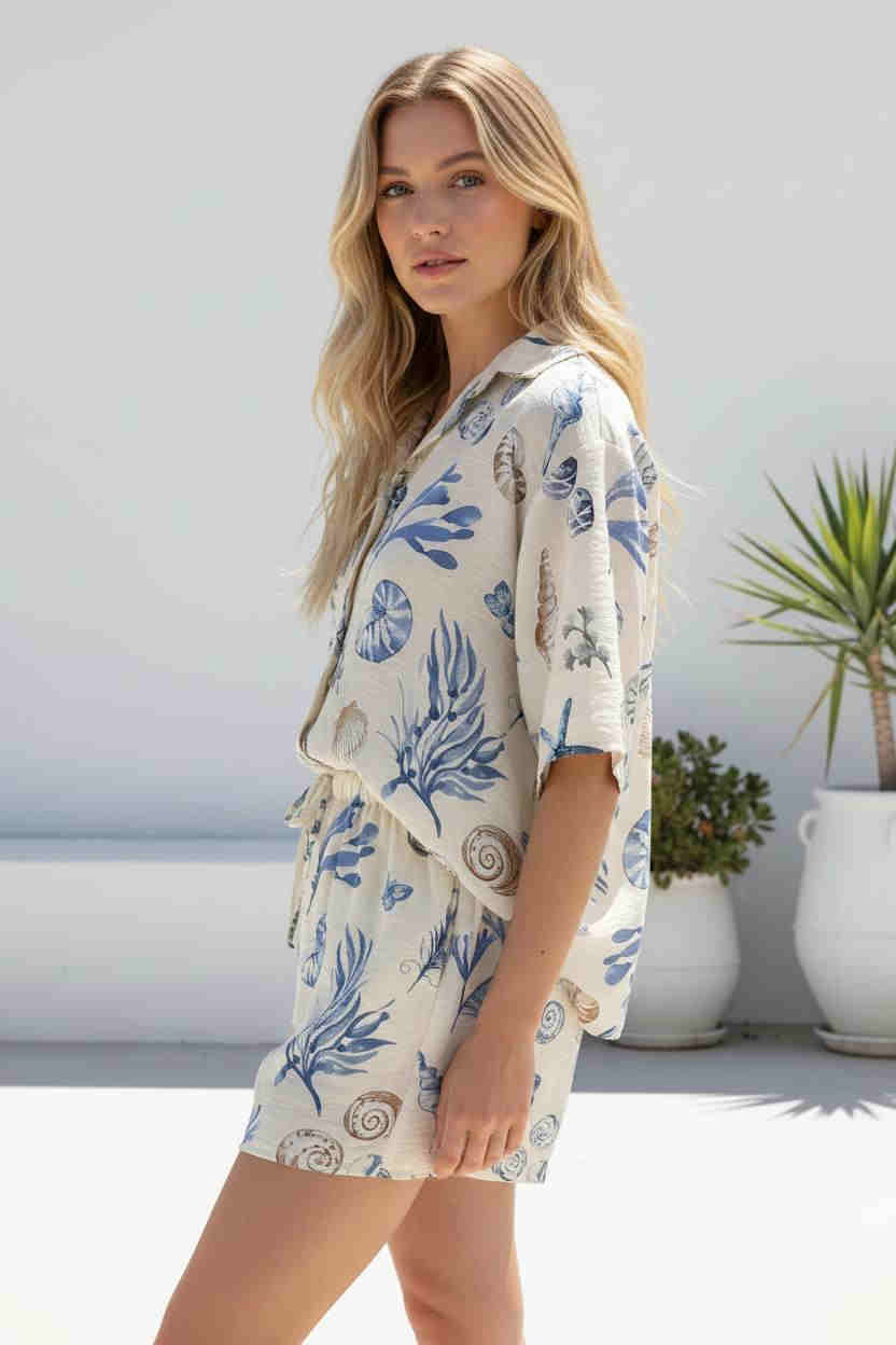 Marina Short Set Blue
