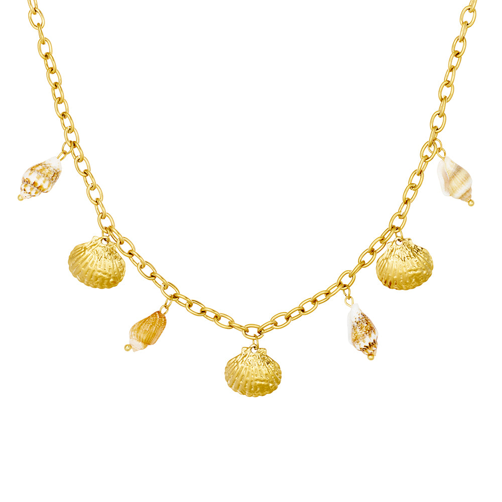 Sea Shell Multi Charm Necklace
