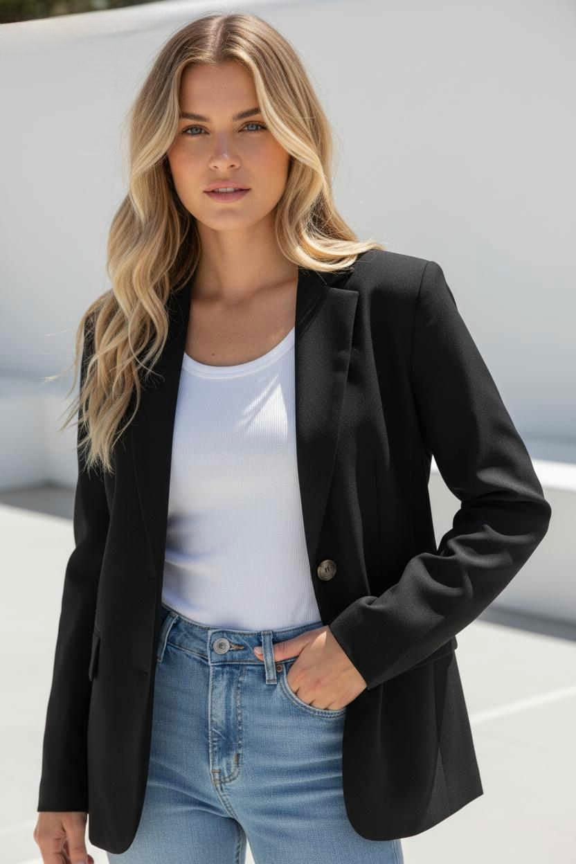 Trayana Black Blazer