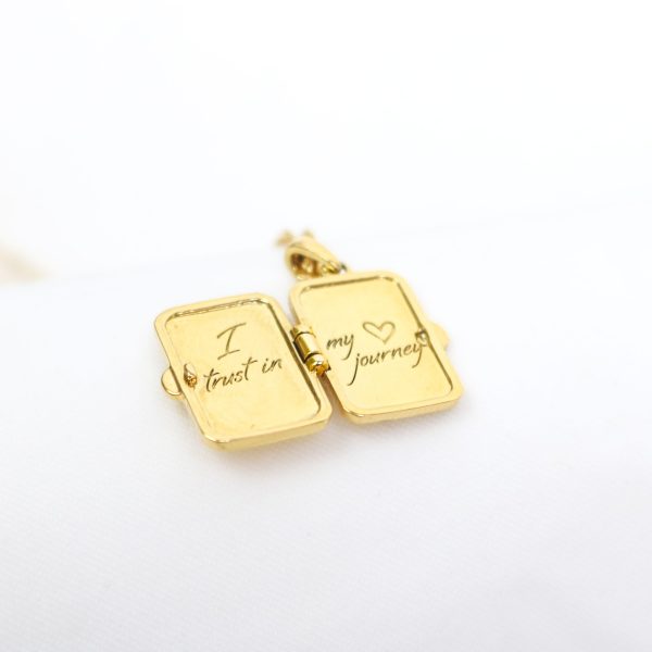 Athena Locket Necklace in Gold