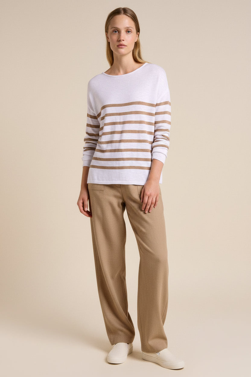 Bobbie Little Lies Knit Top Taupe