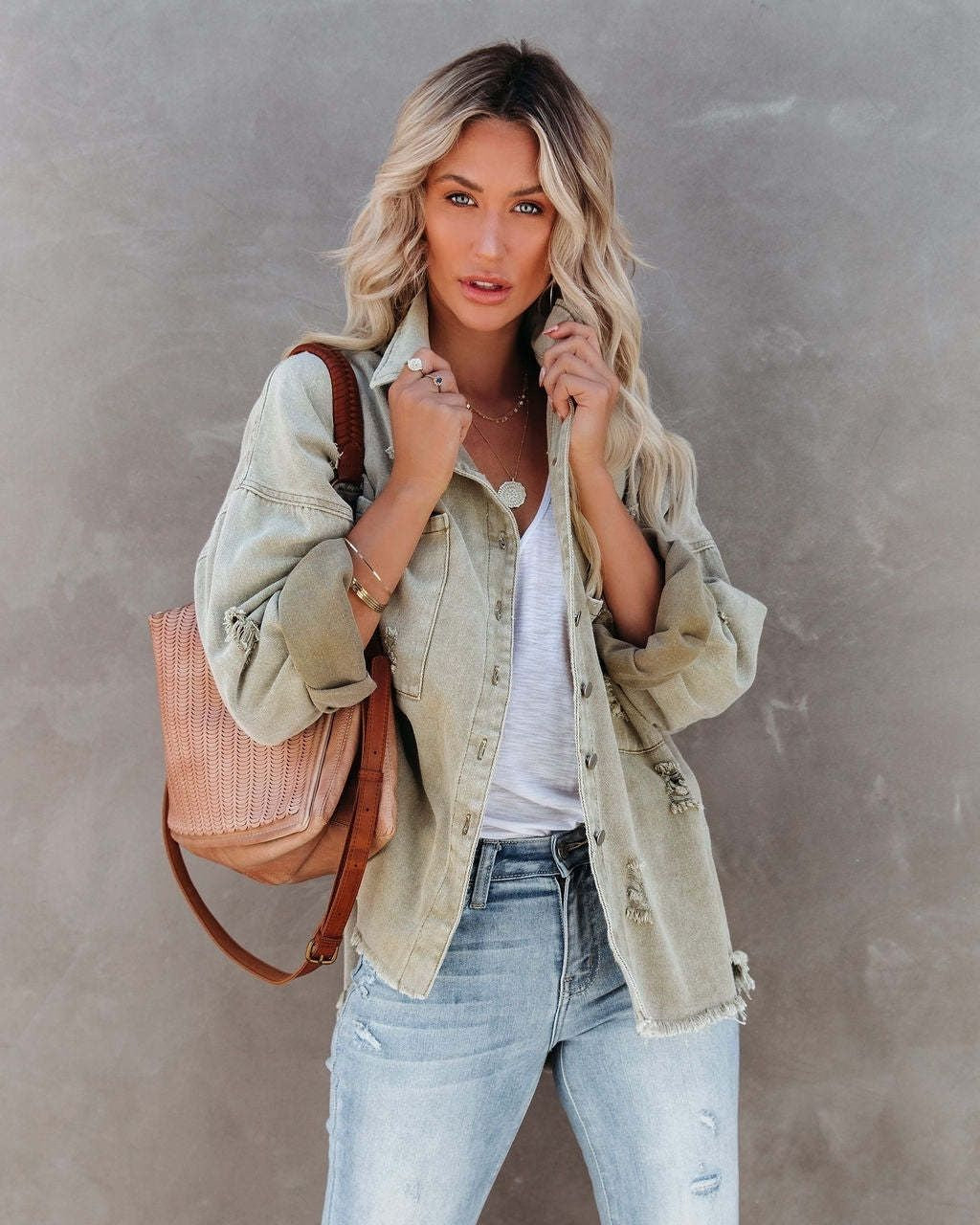 Felicity Denim Jacket Sage