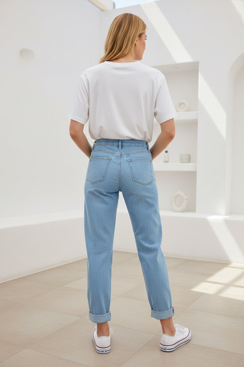 Ziva Light Denim Loose Fit Jeans