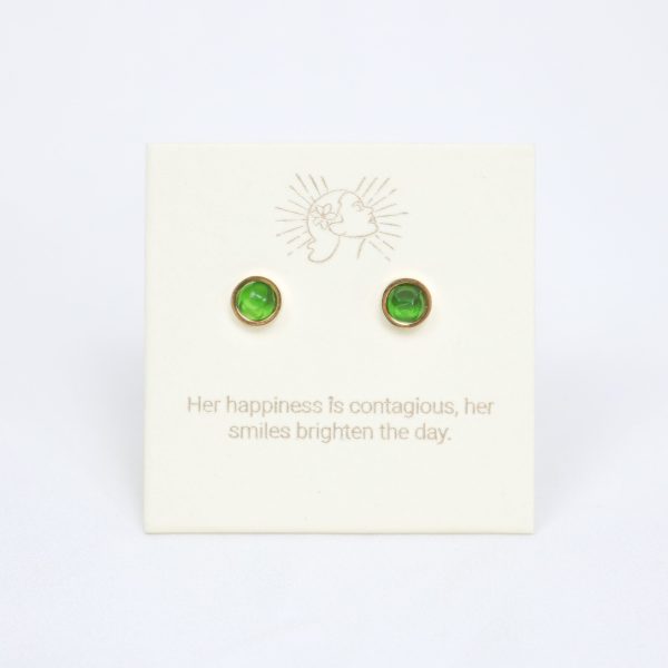 Candy Apple Earrings in Gold