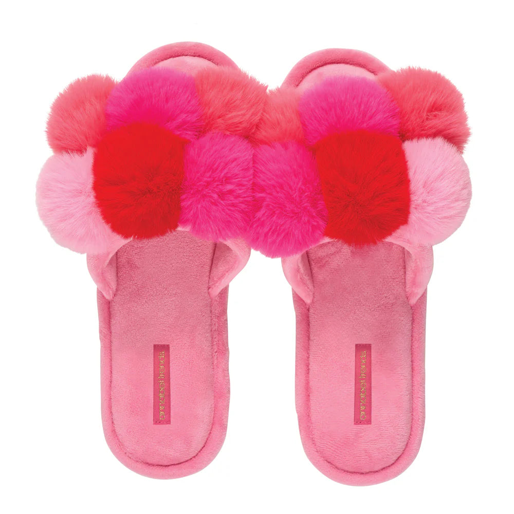 Pom Pom Slippers - Cosy Luxe
