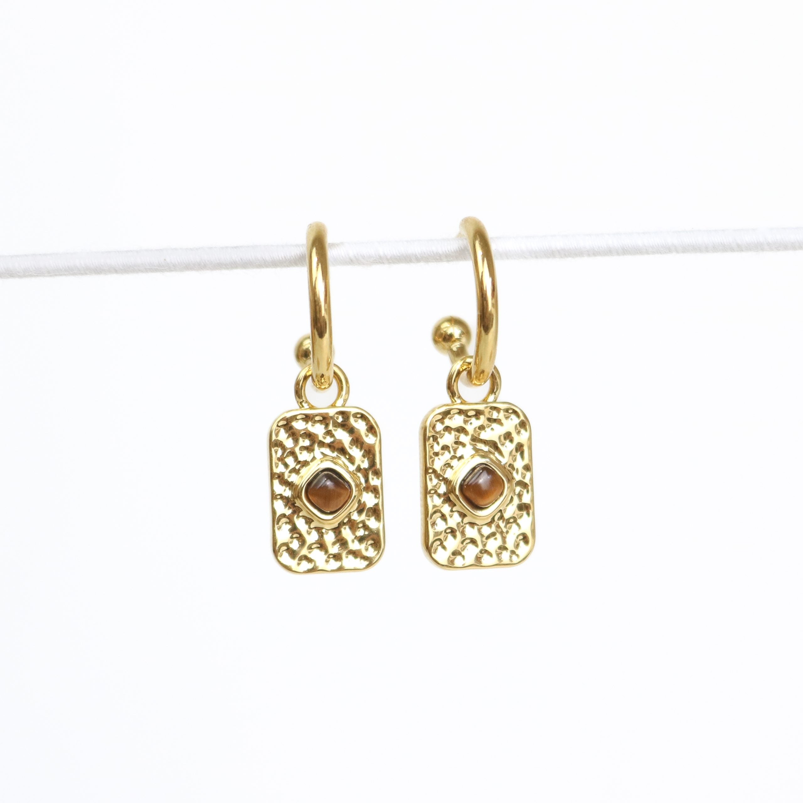 Courage Earrings in Gold