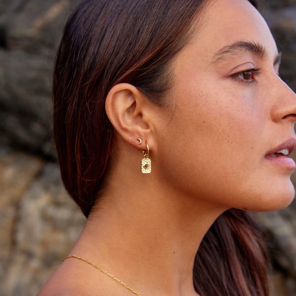 Courage Earrings in Gold