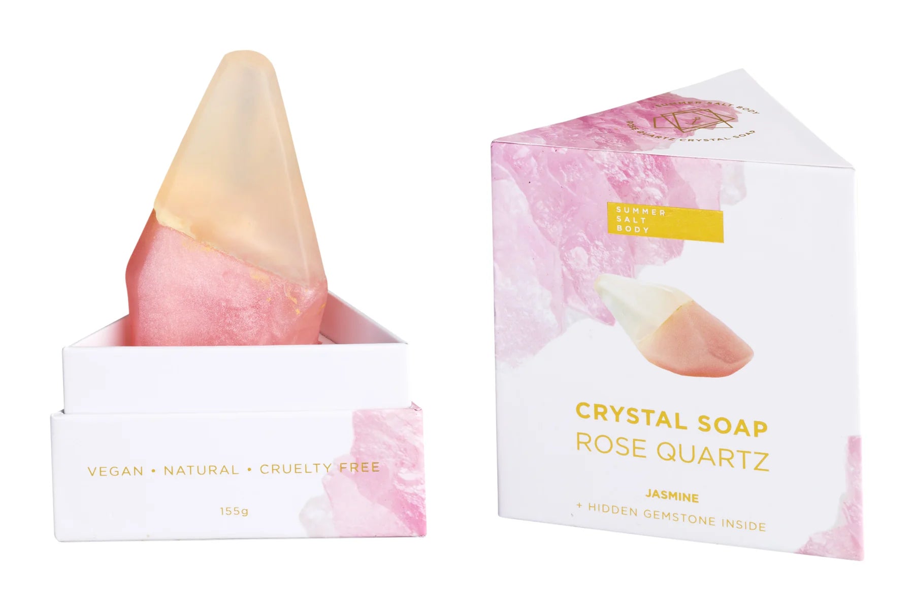 Rose Quartz Crystal Soap