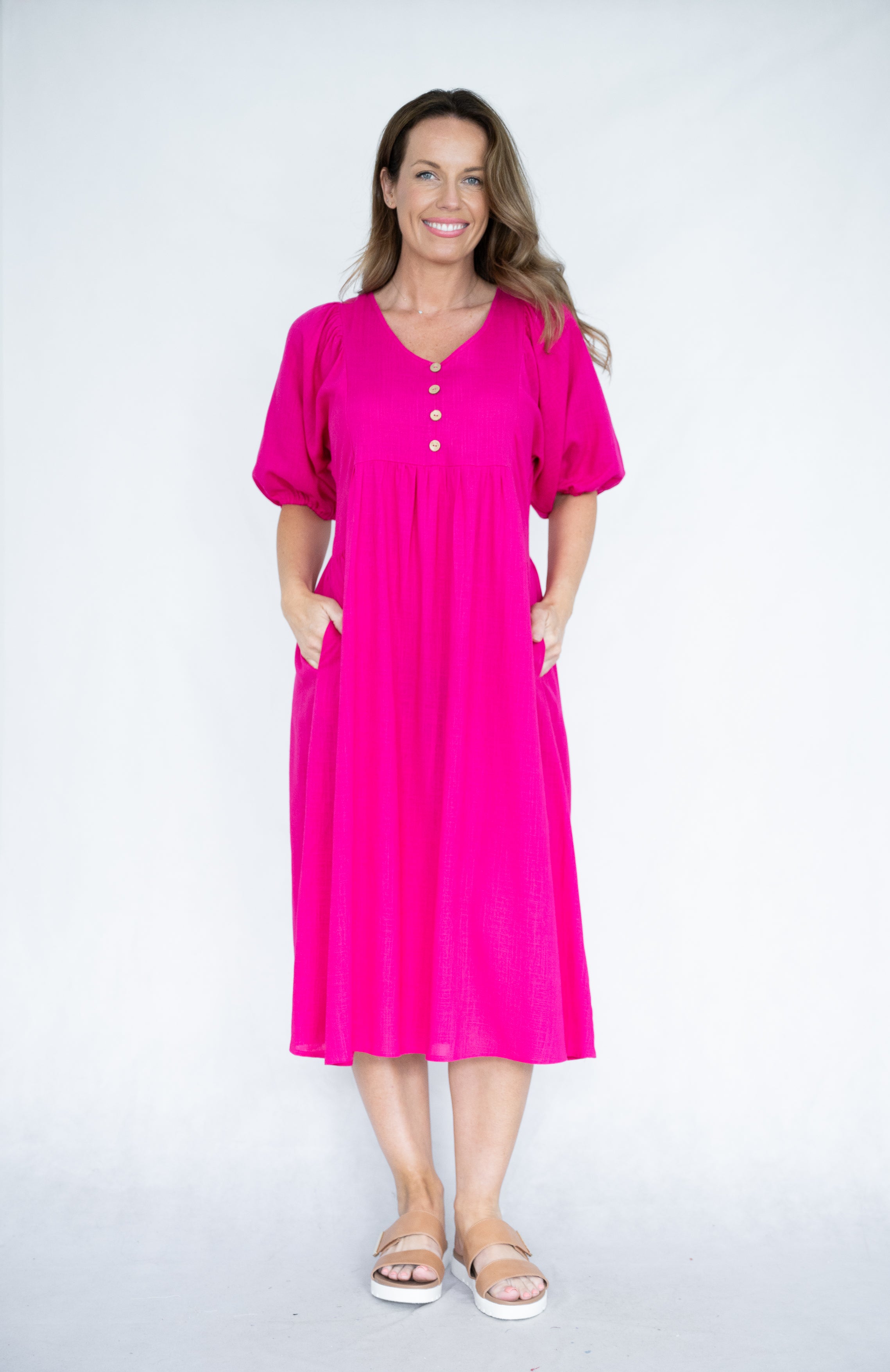 Bonny Fushia Dress