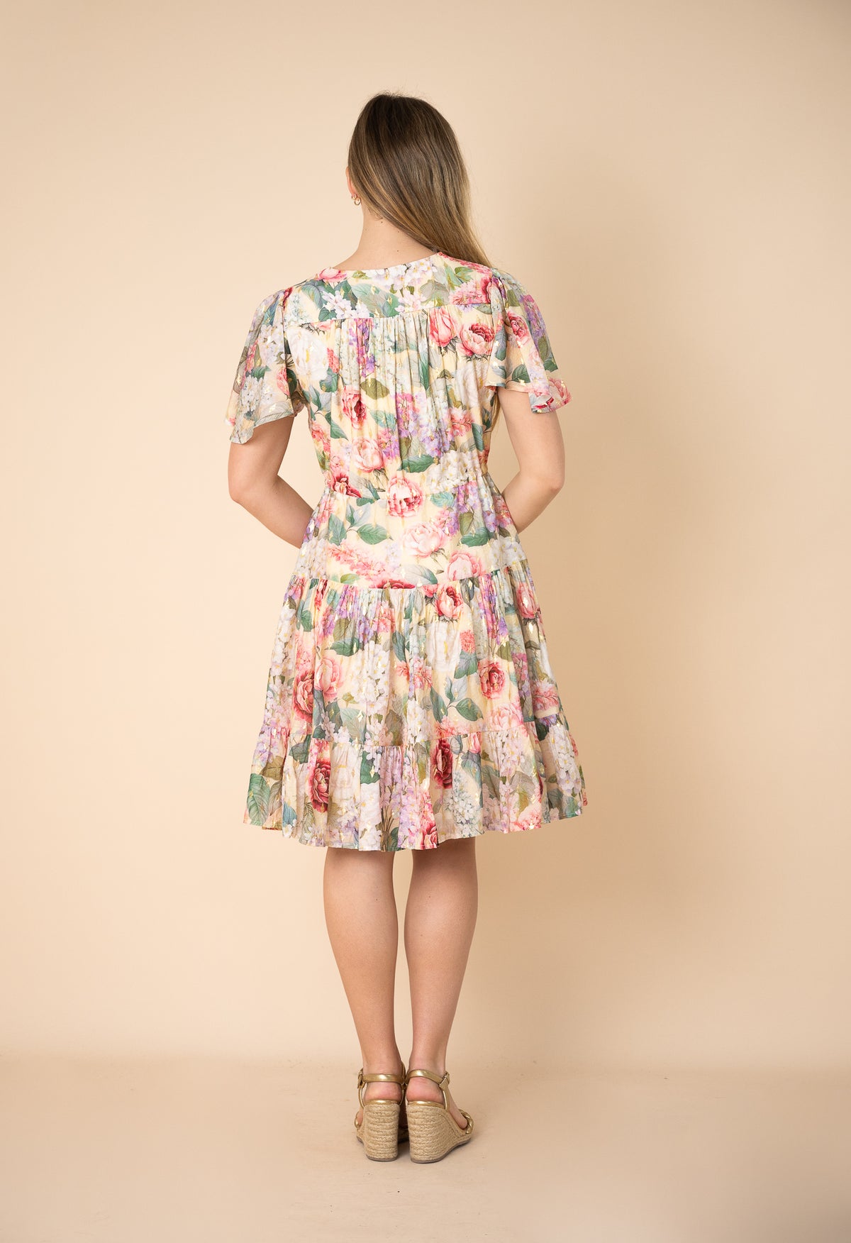 Thalia Selma Dress Foil Print