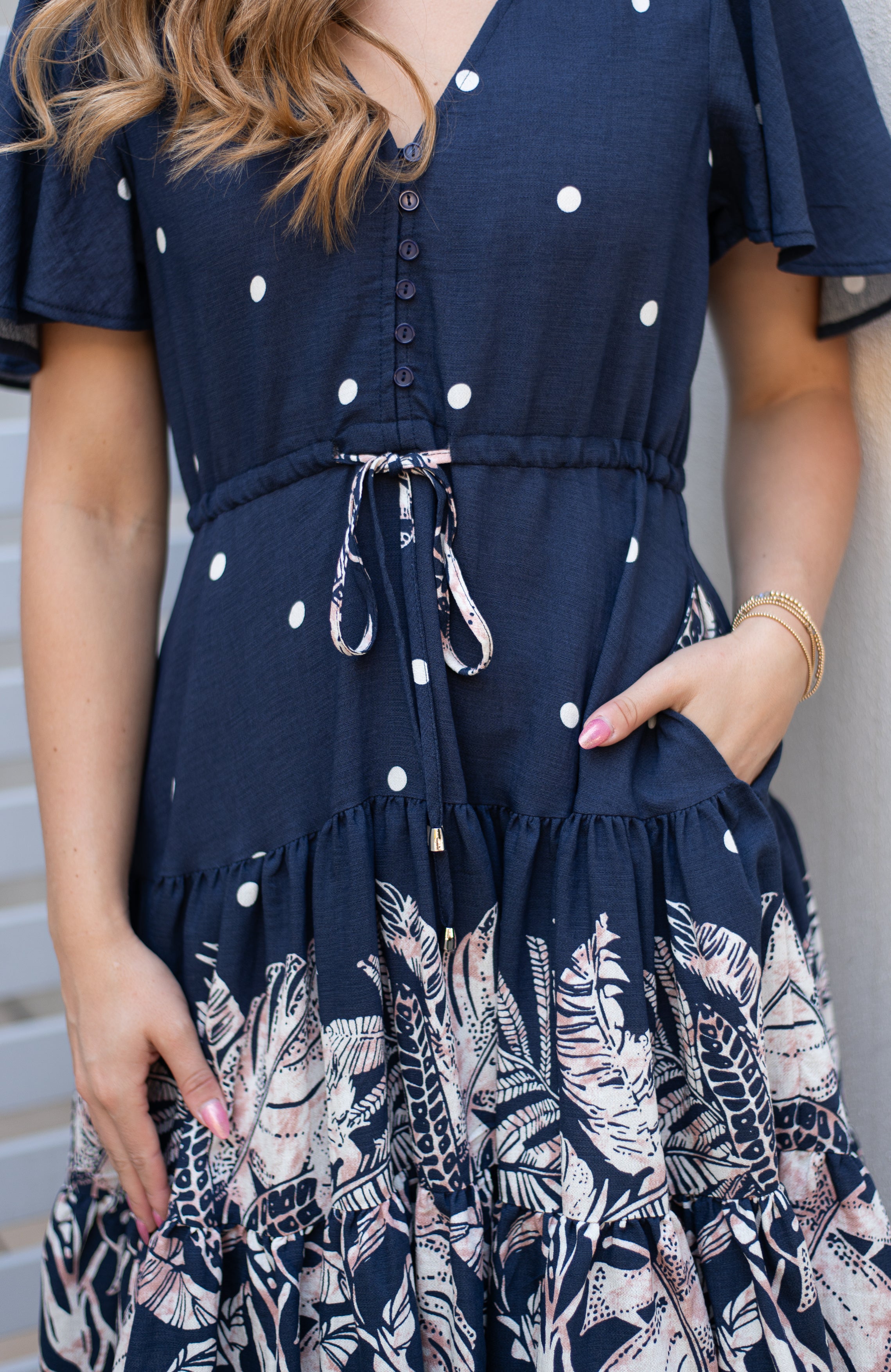 Shanna Selma Short Dress Navy